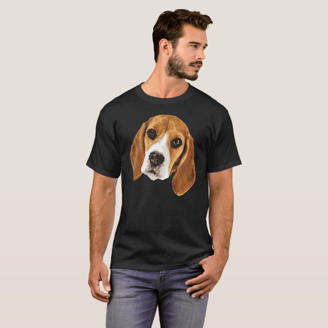Camiseta divertida del beagle - camisa del beagle (Anverso completo)