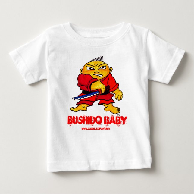 Camiseta divertida del bebé de Bushido (Anverso)