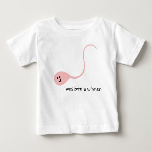Camiseta divertida del bebé del rosa nacido del