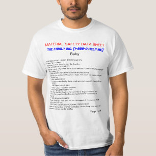 Camiseta divertida del bebé MSDS