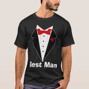 Camiseta divertida del boda, novio, el mejor