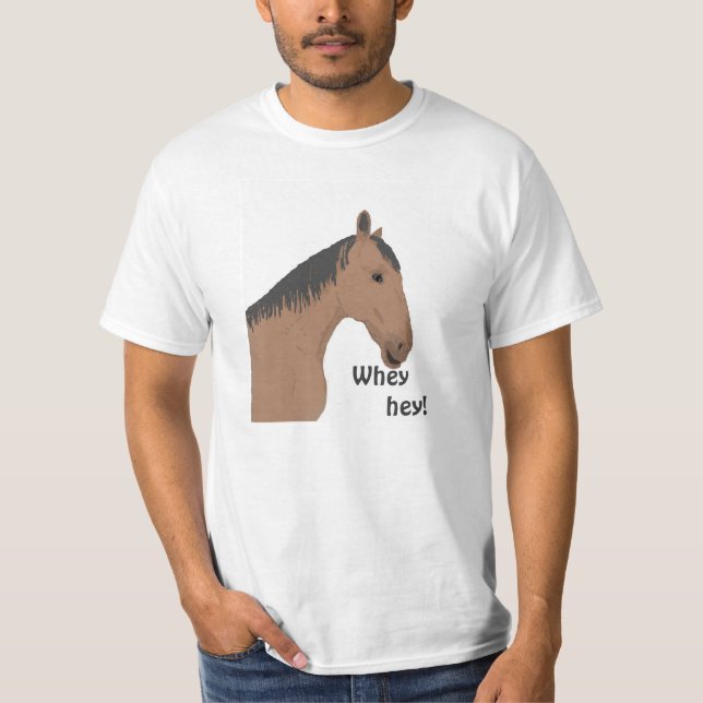 Camiseta divertida del caballo (Anverso)