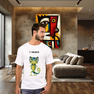 Camiseta divertida del camaleón 'Me adapto'