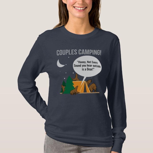 Camiseta divertida del campista de los pares que (Anverso)