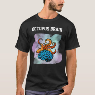 Camiseta divertida del cerebro de pulpo Ciencia de
