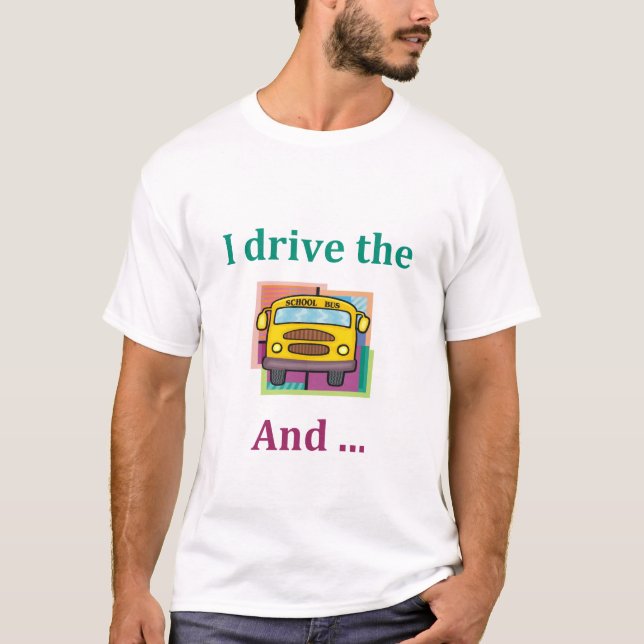 Camiseta divertida del conductor del autobús (Anverso)