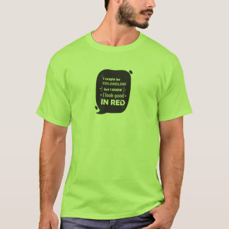 Camiseta divertida del daltónico