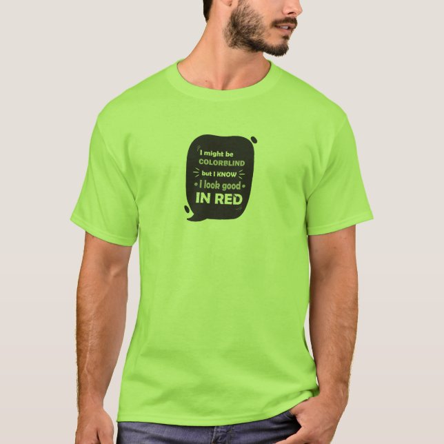 Camiseta divertida del daltónico (Anverso)