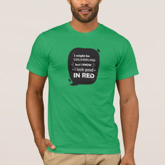 Camiseta divertida del daltónico