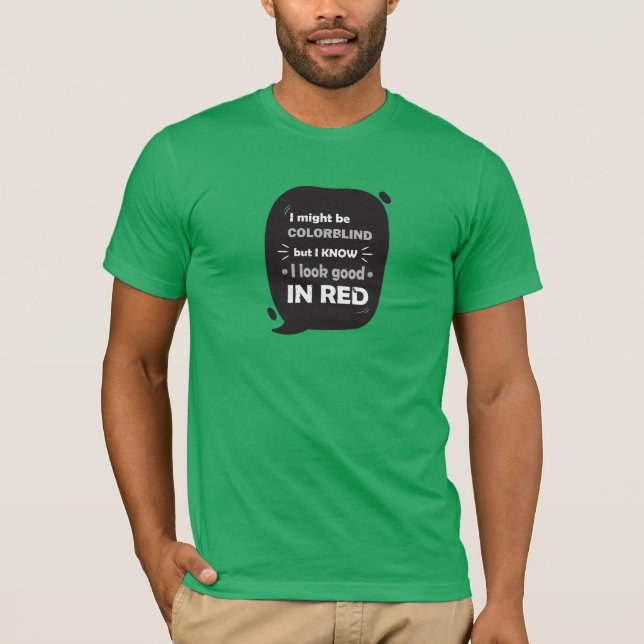 Camiseta divertida del daltónico (Anverso)