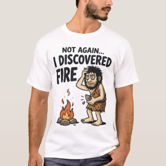 Camiseta divertida del descubrimiento del fuego po
