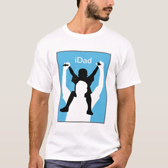 camiseta divertida del día de padre del iDad (Anverso)