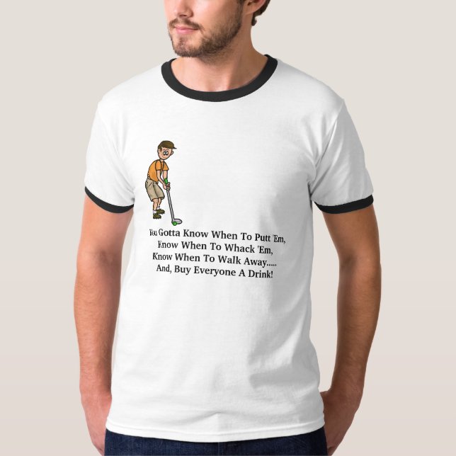 Camiseta divertida del dibujo animado del lema del (Anverso)