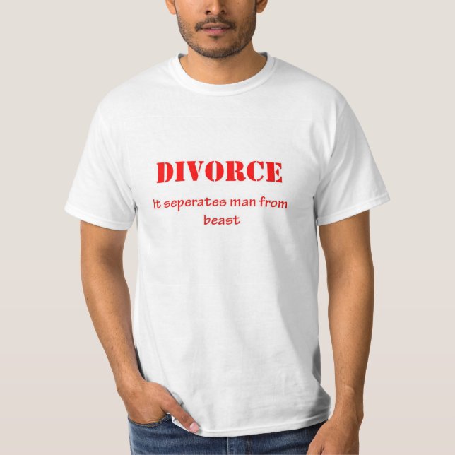 Camiseta divertida del divorcio (Anverso)
