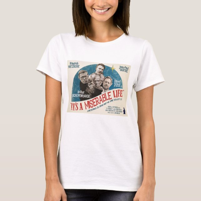 Camiseta divertida del existencialismo de la (Anverso)