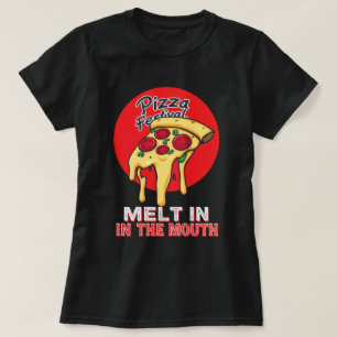Camiseta divertida del festival de pizza