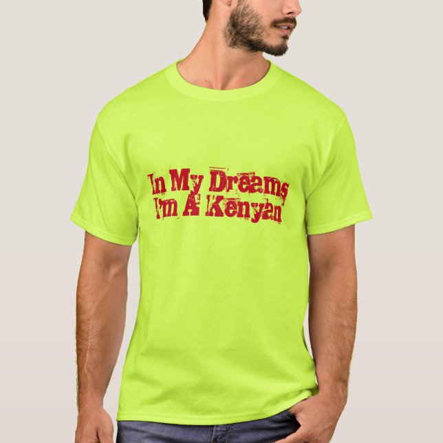 Camiseta divertida del funcionamiento del Kenyan (Anverso)