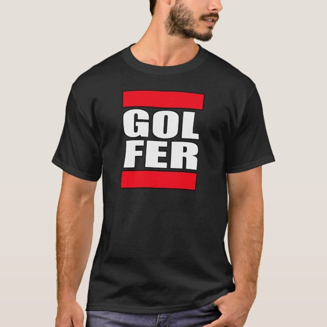 camiseta divertida del golf (Anverso)