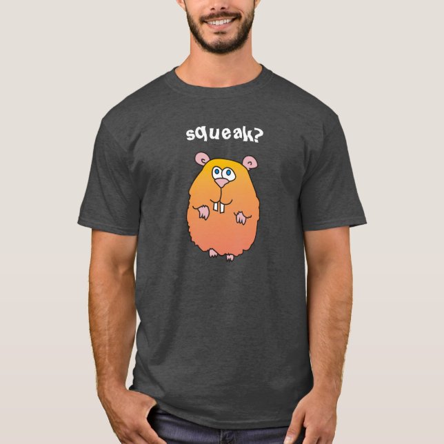 Camiseta divertida del hámster del chirrido (Anverso)