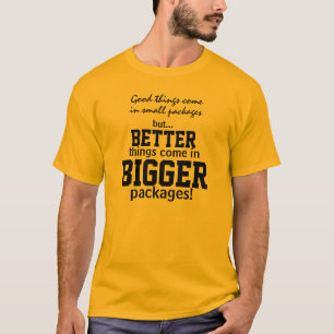 Camiseta divertida del humor de paquetes más