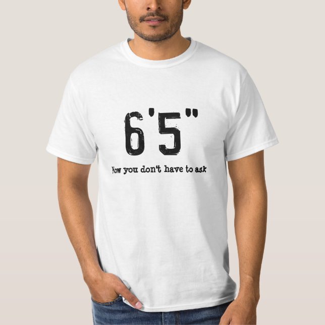 Camiseta divertida del individuo alto (Anverso)