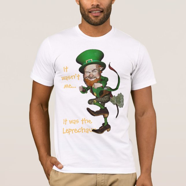 Camiseta divertida del irlandés del Leprechaun el (Anverso)