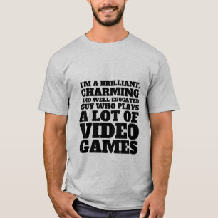Camiseta divertida del juego para los frikis y los