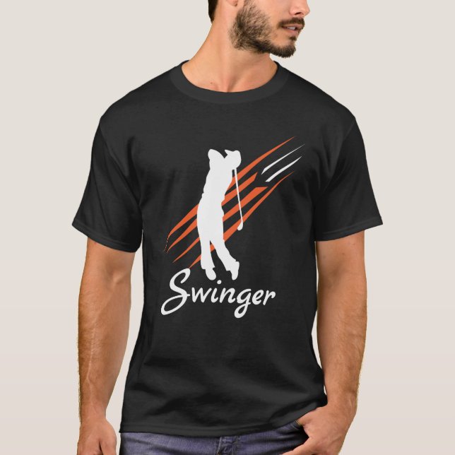 Camiseta divertida del libertino del golf (Anverso)