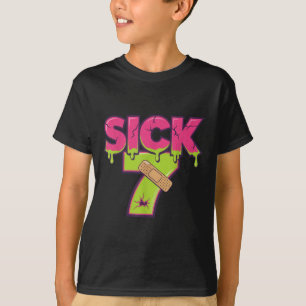 Camiseta divertida del meme de los siete enfermos