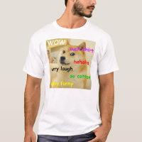 Camiseta Divertida del Meme del Perro Doge