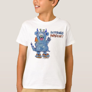 Camiseta divertida del monstruo del Popsicle de