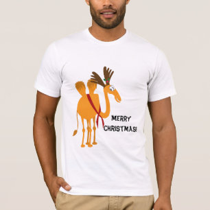Camiseta divertida del navidad - camello en juego