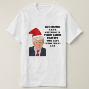 Camiseta divertida del navidad de Donald Trump