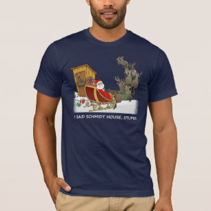 Camiseta divertida del navidad de la casa de
