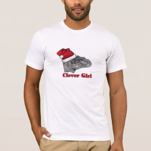 Camiseta divertida del navidad del Velociraptor