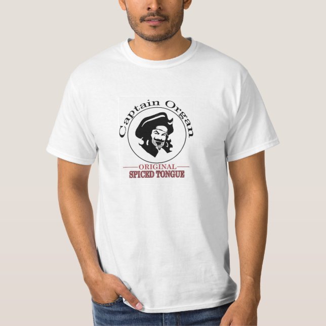 camiseta divertida del órgano del capitán… (Anverso)
