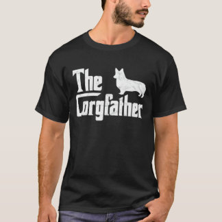 Camiseta divertida del padre Corgi, el padrino Cor