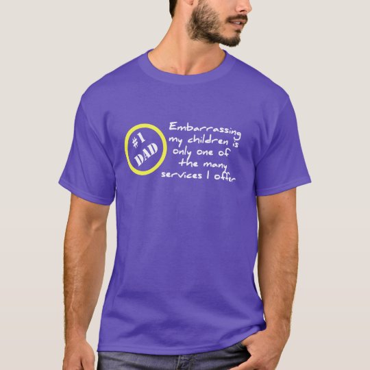 Camiseta divertida del papá del número uno