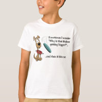 Camiseta divertida del perro del disco volador