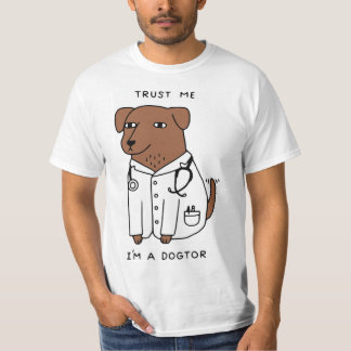 CAMISETA DIVERTIDA del PERRO - marrón