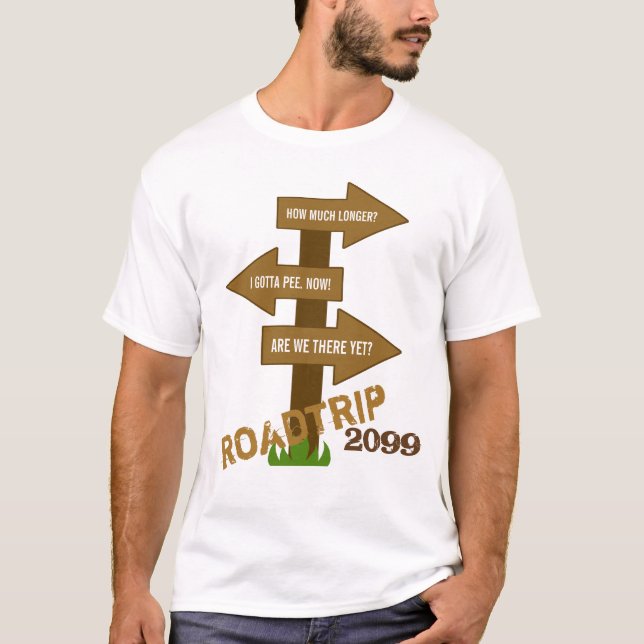 Camiseta divertida del personalizable de Roadtrip (Anverso)