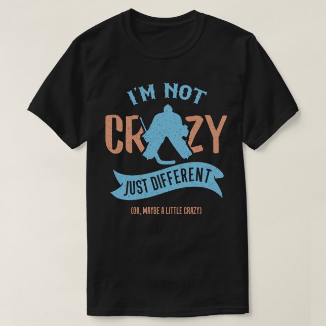 Camiseta divertida del portero del hockey sobre (Diseño del anverso)
