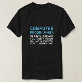 Camiseta divertida del programador de computadoras