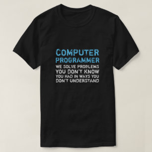 Camiseta divertida del programador de computadoras