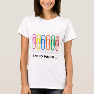 Camiseta divertida del refrán de los Paperclips