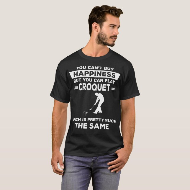 Camiseta divertida del regalo del croquet del (Anverso completo)