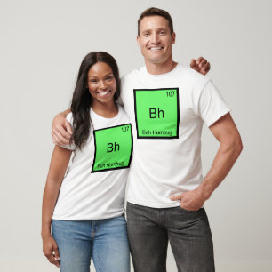 Camiseta divertida del símbolo del elemento de quí