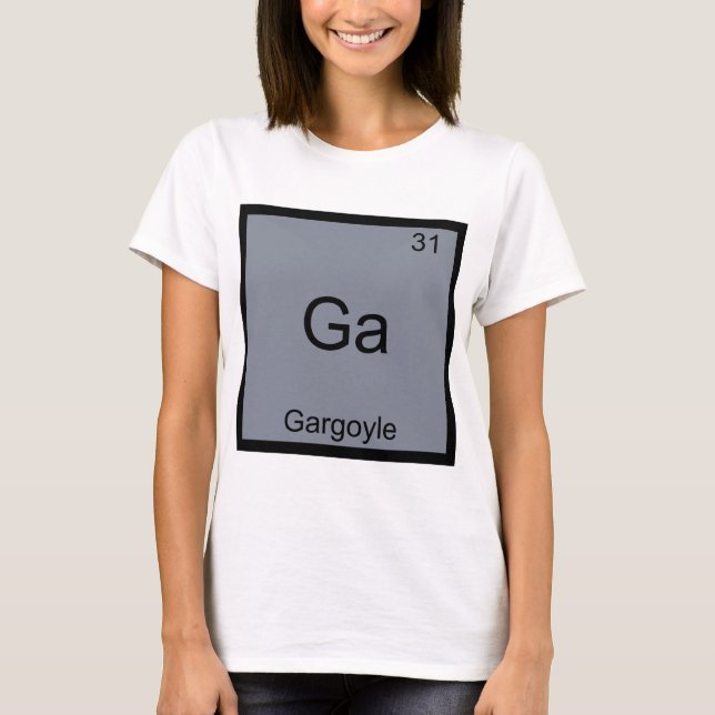 Camiseta divertida del símbolo del elemento químic (Anverso)