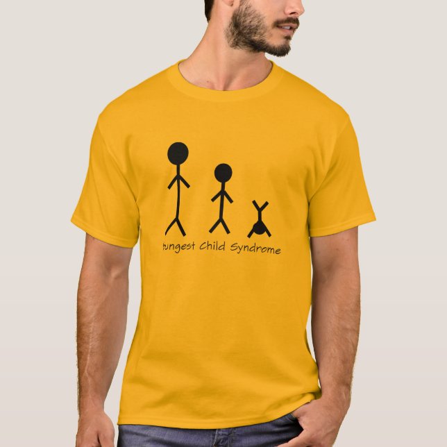 Camiseta divertida del síndrome del niño más joven (Anverso)