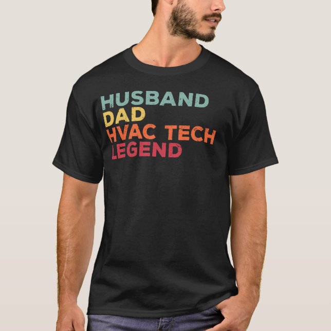 camiseta divertida del técnico de HVAC, AC Tech Re (Anverso)